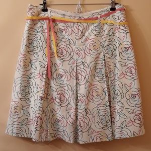 Lilly Pulitzer Skirt  42% Silk 58% Cotton Size 12